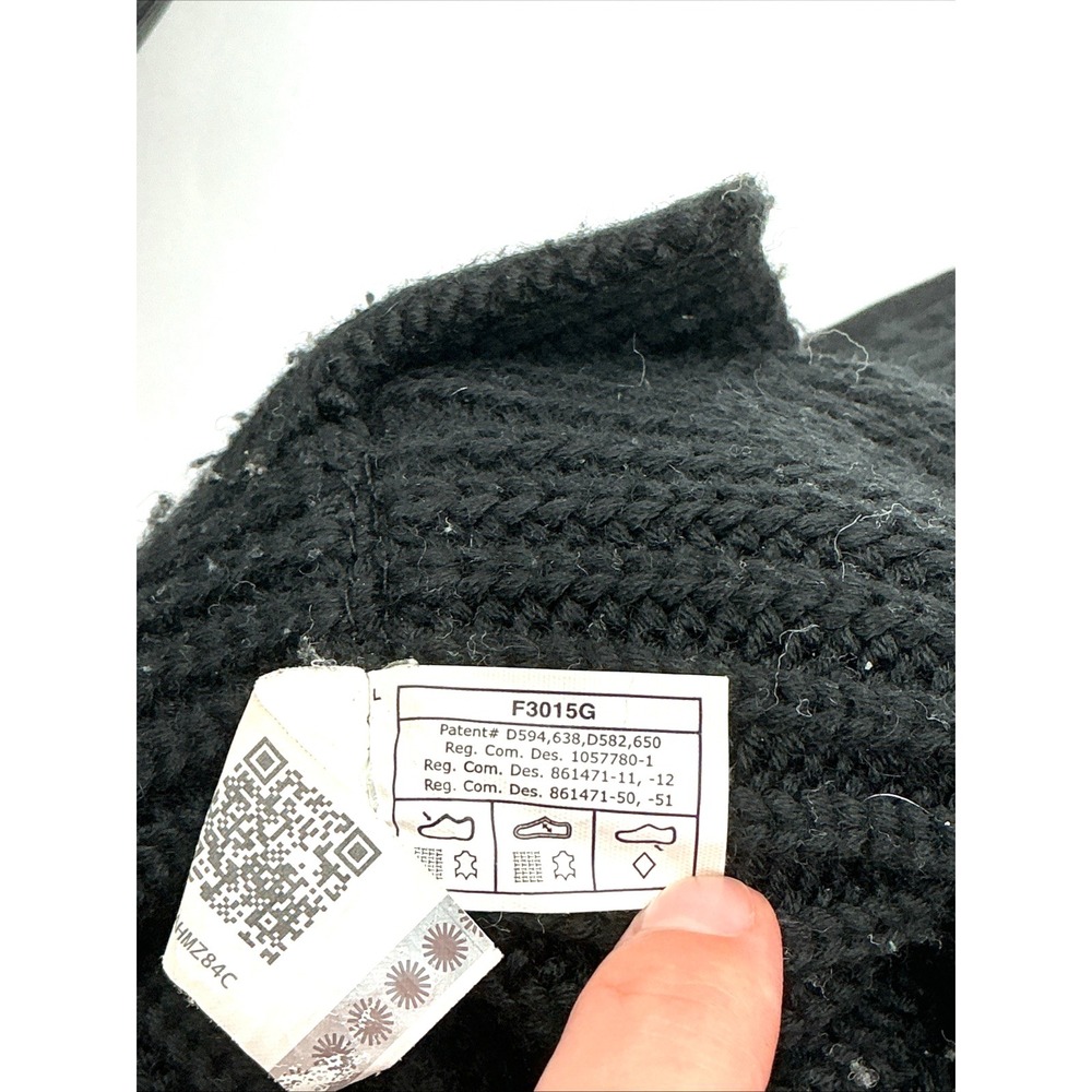 Ugg Black Classic Cardy Sock Boots 5819 Size 8 - Picture 8 of 8